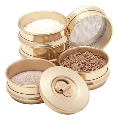 Brass Sieve With #270 (50 Micron) Stainless Steel Mesh, 3" Diameter 1