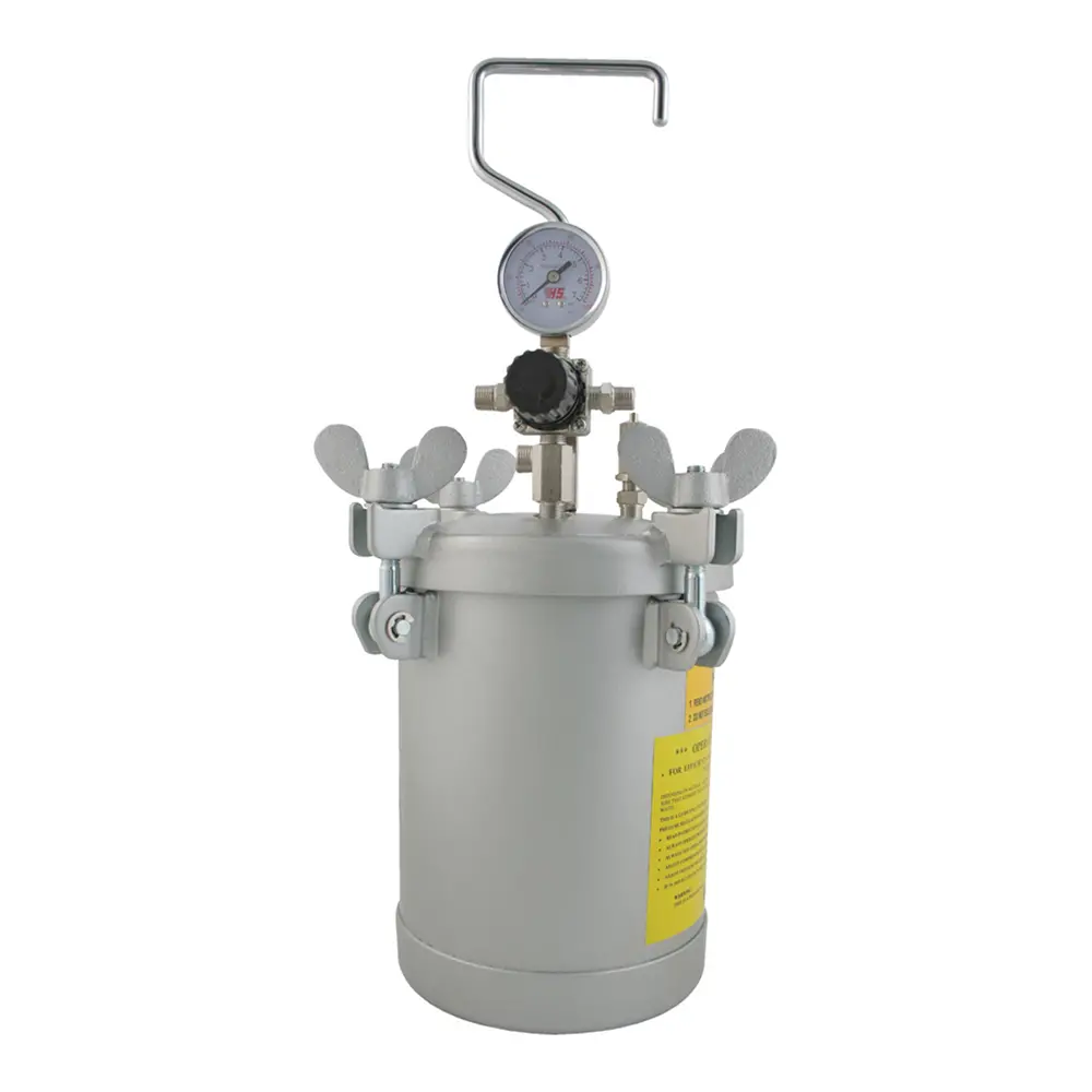 Workquip 4L Compact Paint Pressure Pot Aluminium Liner With Regulator 02104 1