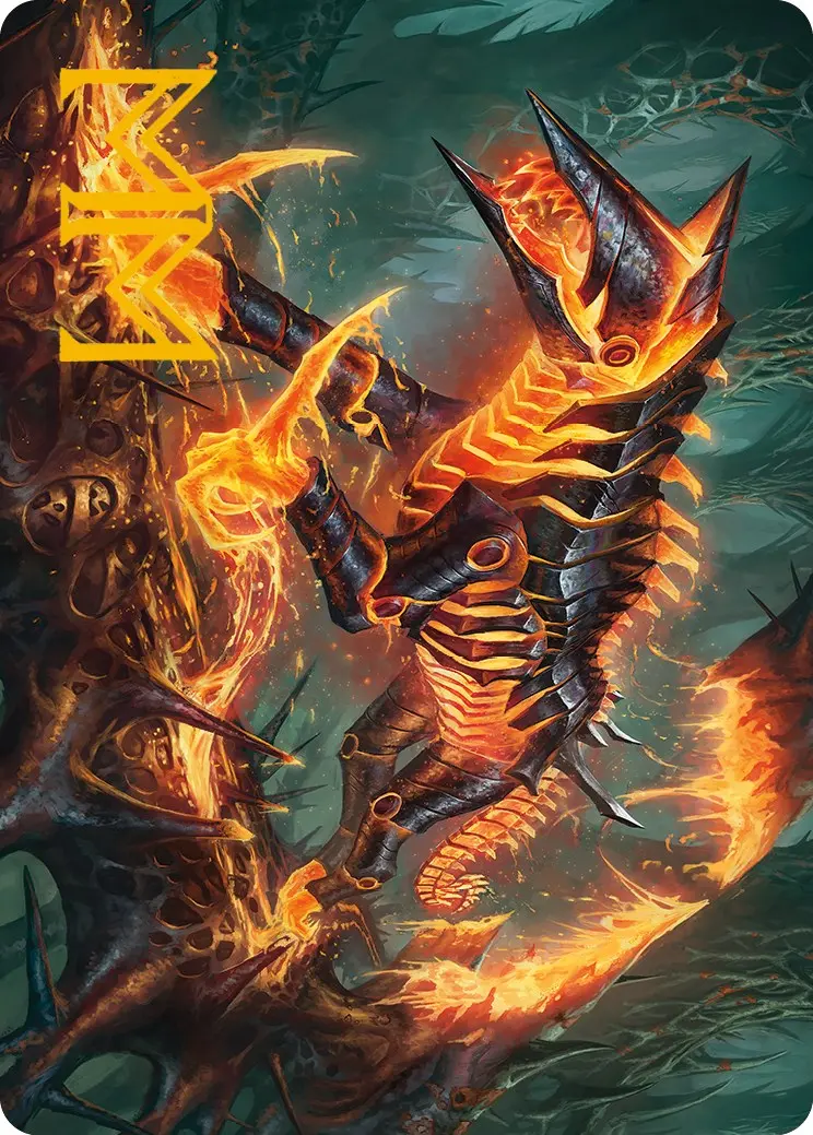 Kuldotha Cackler Art Card (Gold-Stamped Signature) [Phyrexia: All Will Be One Art Series] 1