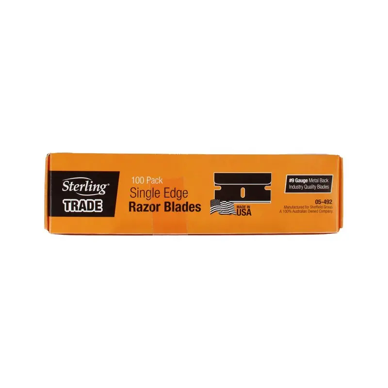 Sterling Industrial Single Edge Razor Blades Double Honed X 100 Pack 1