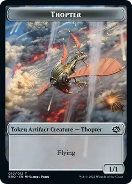 Myr // Thopter (010) Double-Sided Token [The Brothers' War Commander Tokens] 2