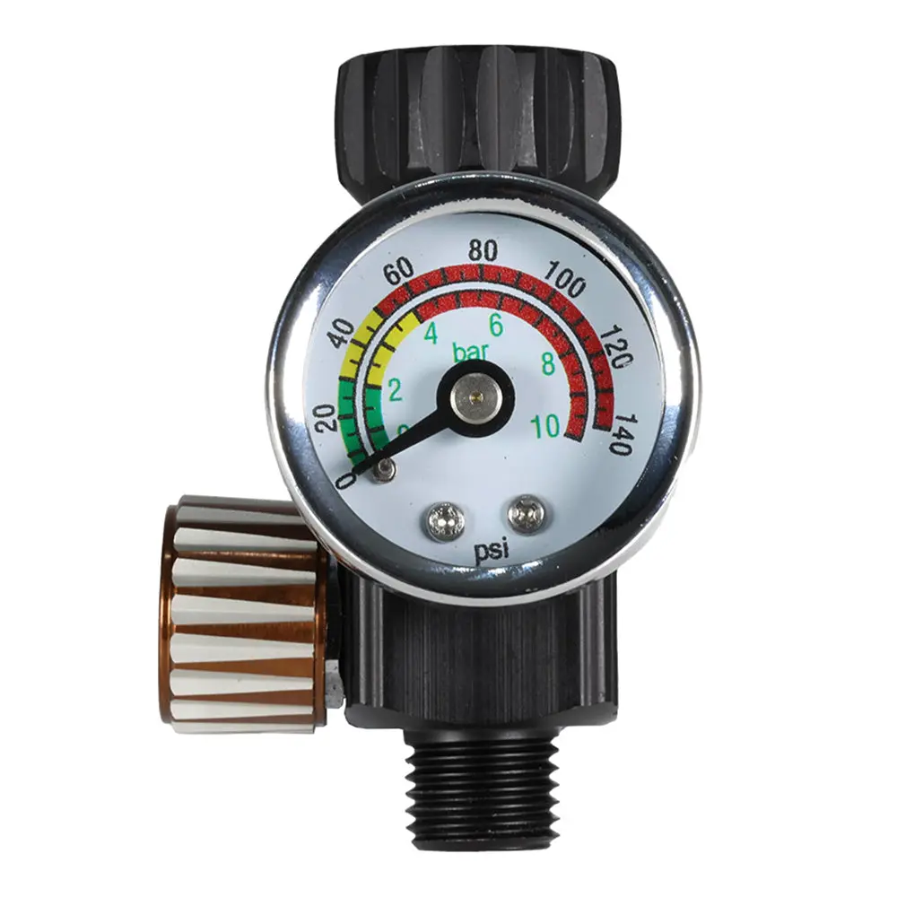 Workquip X1 Compact Inline Spray Gun Air Pressure Regulator Gauge 1/4" Bsp 1