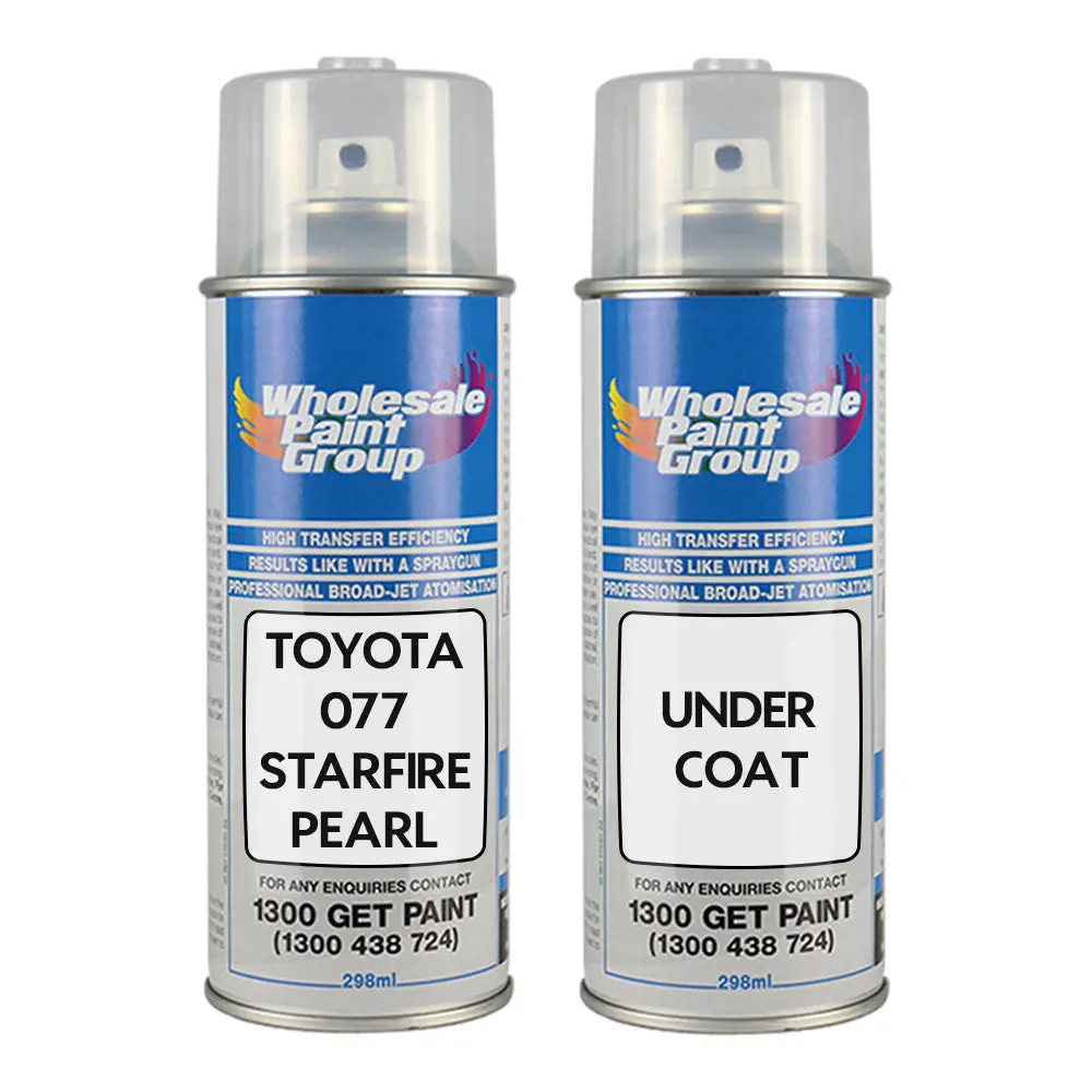 Auto Car Touch Up Spray Paint For Toyota 077 Starfire Pearl Plus Undercoat 1