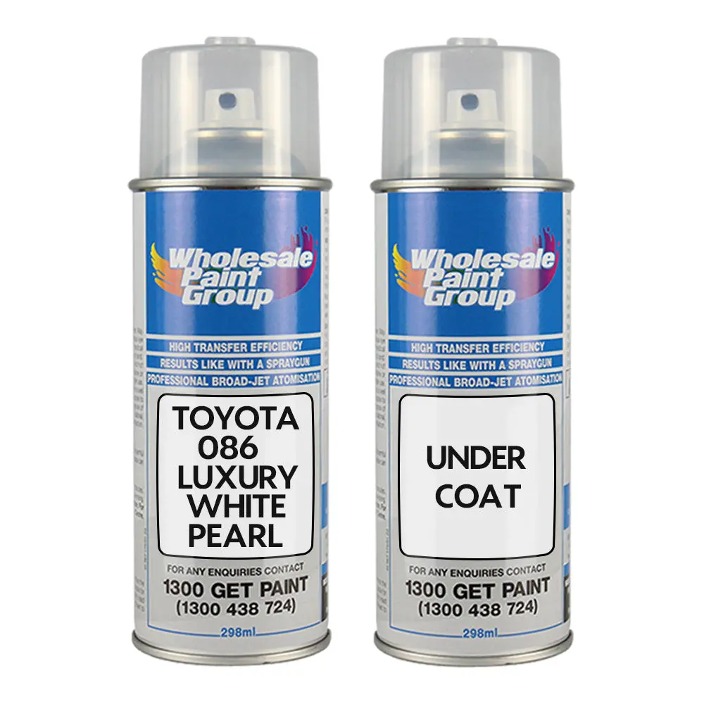 Auto Car Touch Up Spray Paint For Toyota 086 Luxury White Pearl Plus Undercoat 1