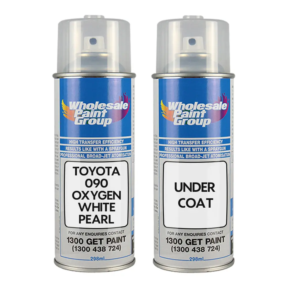 Auto Car Touch Up Spray Paint For Toyota 090 Oxygen White Pearl Plus Undercoat 1