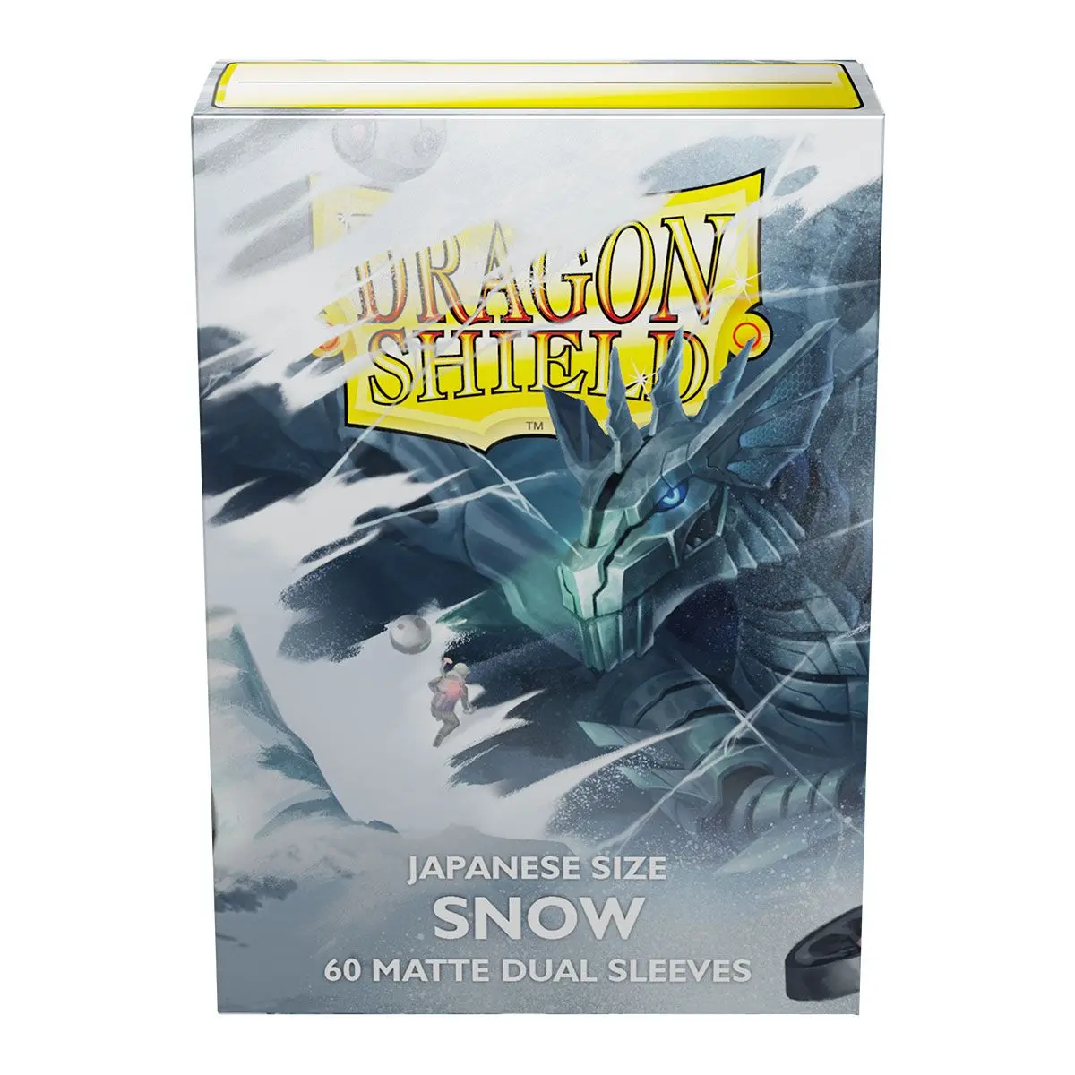Dragon Shield: Japanese Size 60Ct Sleeves - Snow (Dual Matte) 1