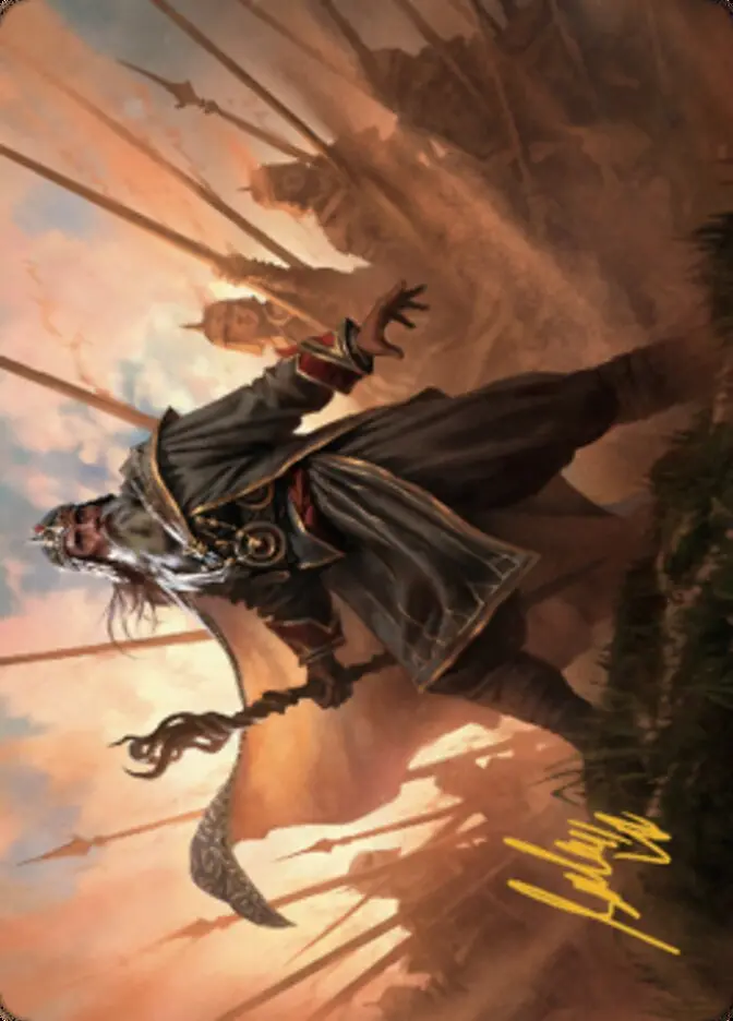 Hazezon, Shaper Of Sand Art Card (Gold-Stamped Signature) [Dominaria United Art Series] 1