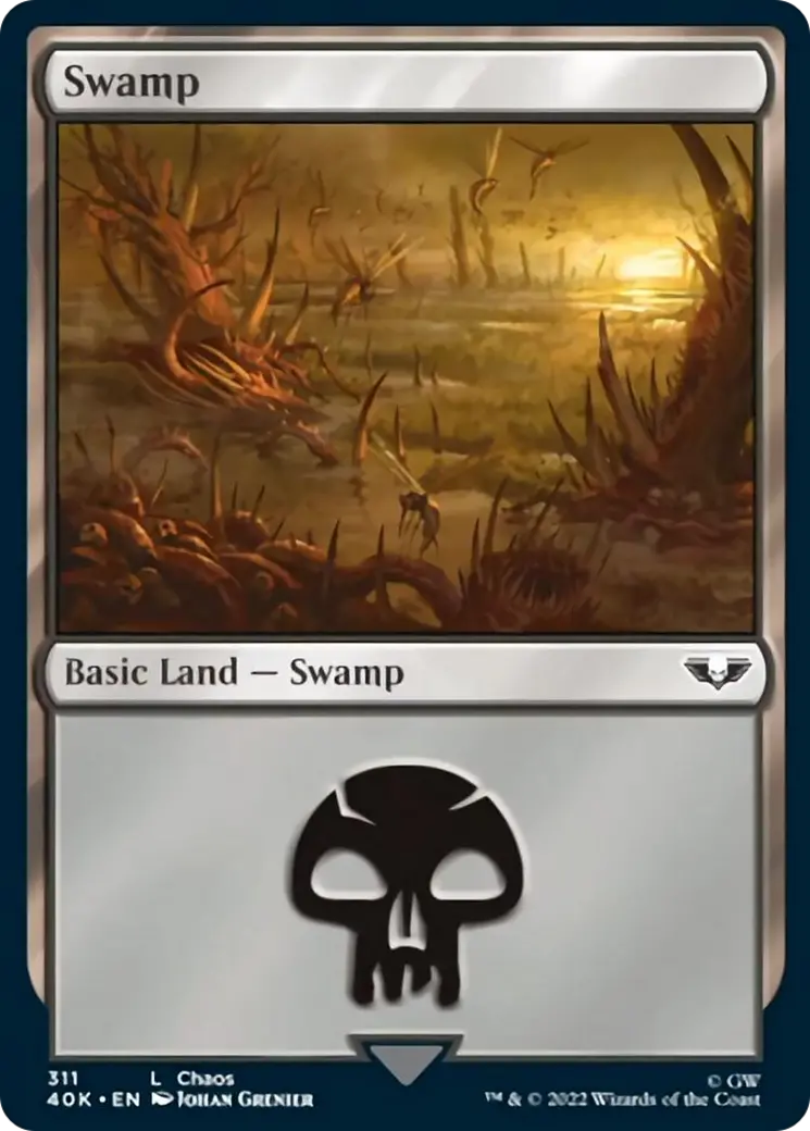 Swamp (311) (Surge Foil) [Warhammer 40,000] 1