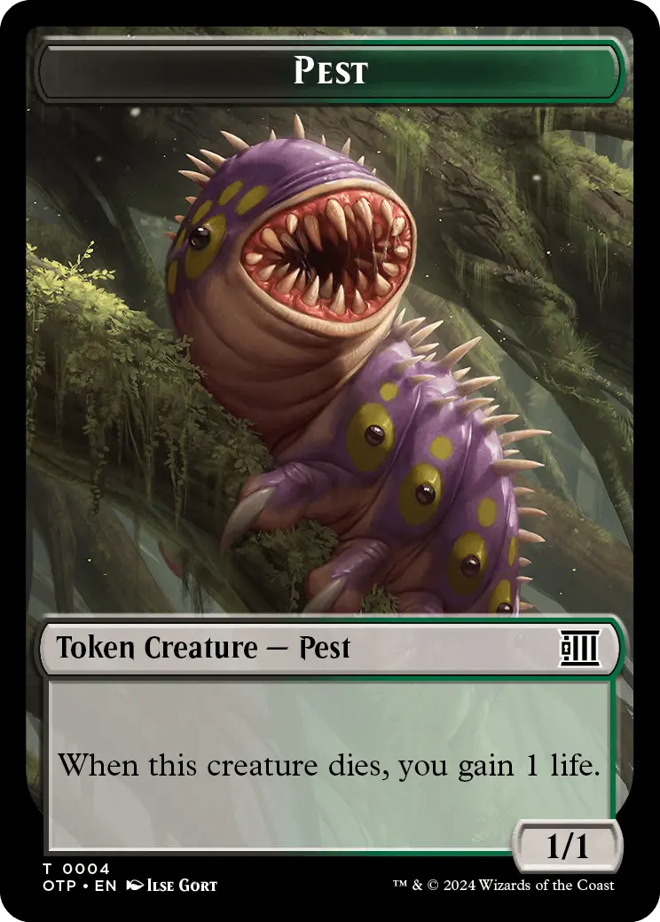 Pest // Plot Double-Sided Token [Outlaws Of Thunder Junction Tokens] 1