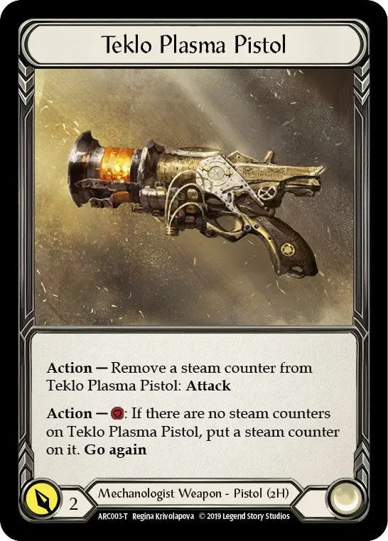 Teklo Plasma Pistol // Viserai, Rune Blood [Arc003 // Arc075] (Arcane Rising) 1