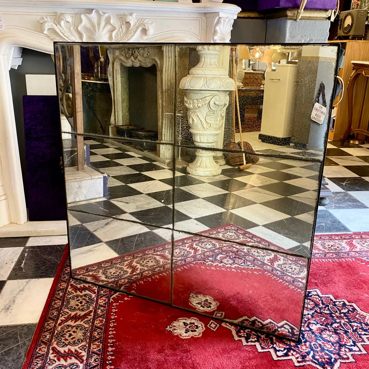 Aged Paneled Mirror - Sold 1
