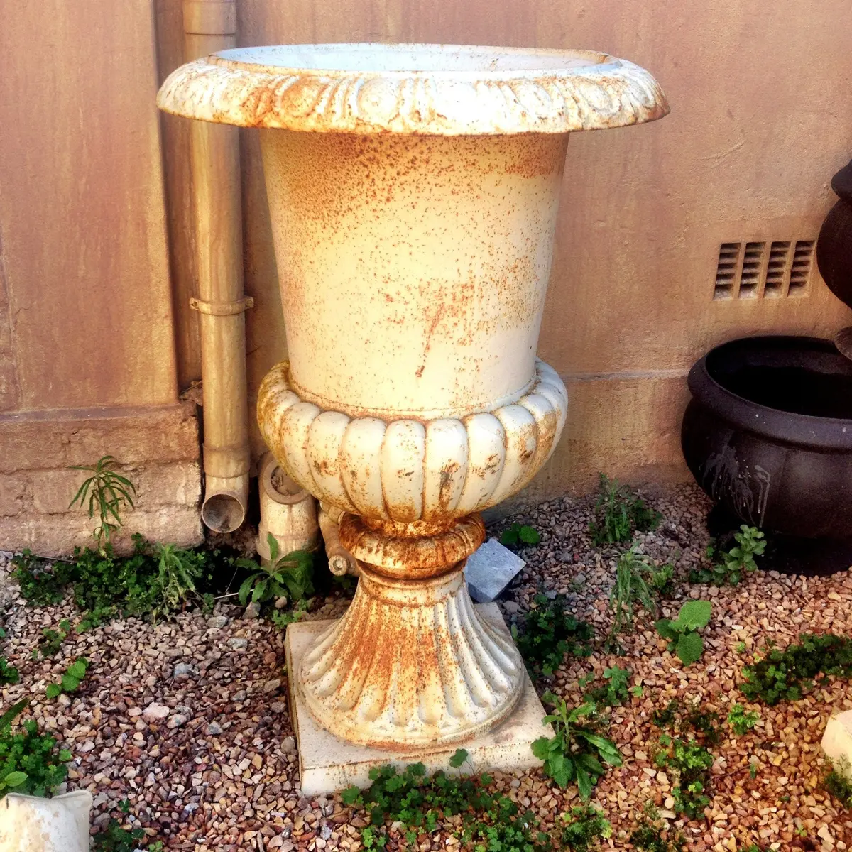 Classic Tall Cast Iron Urn - Sold 8