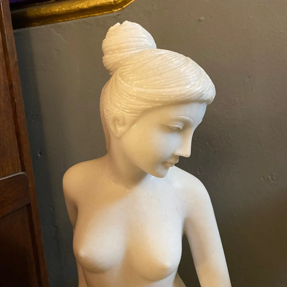 Polished White Marble Statue 2