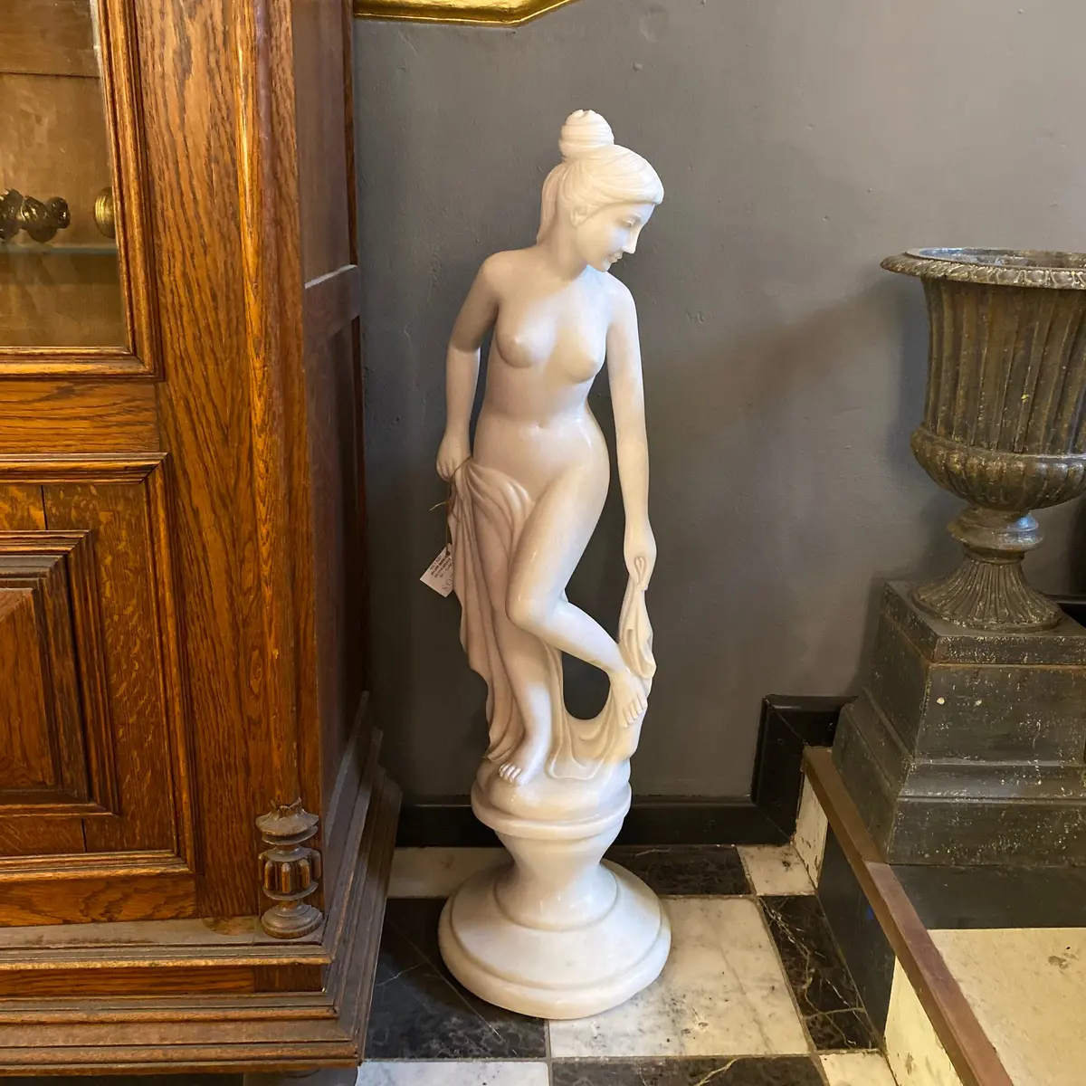 Polished White Marble Statue 1