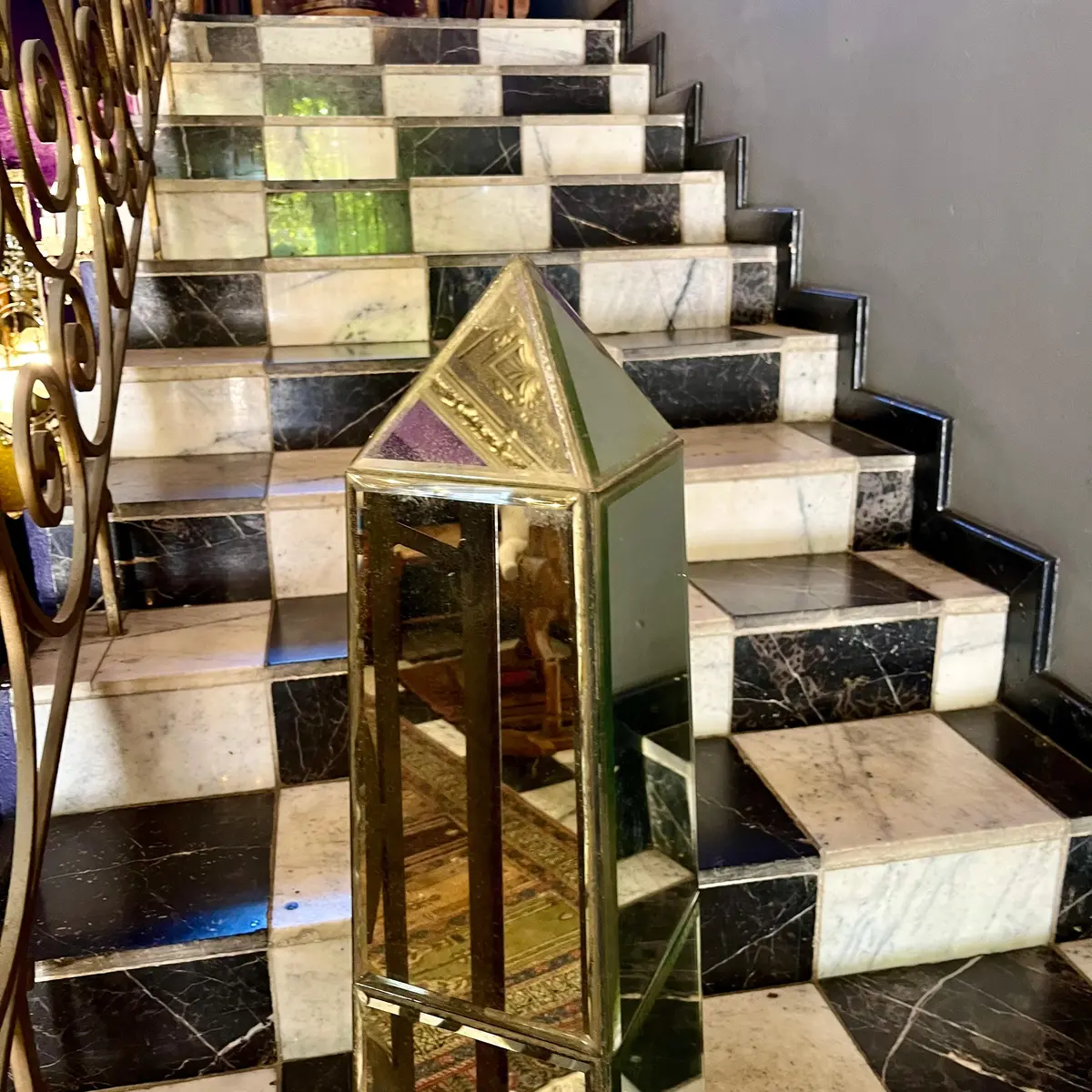 Mirrored Obelisk Column - Sold 2