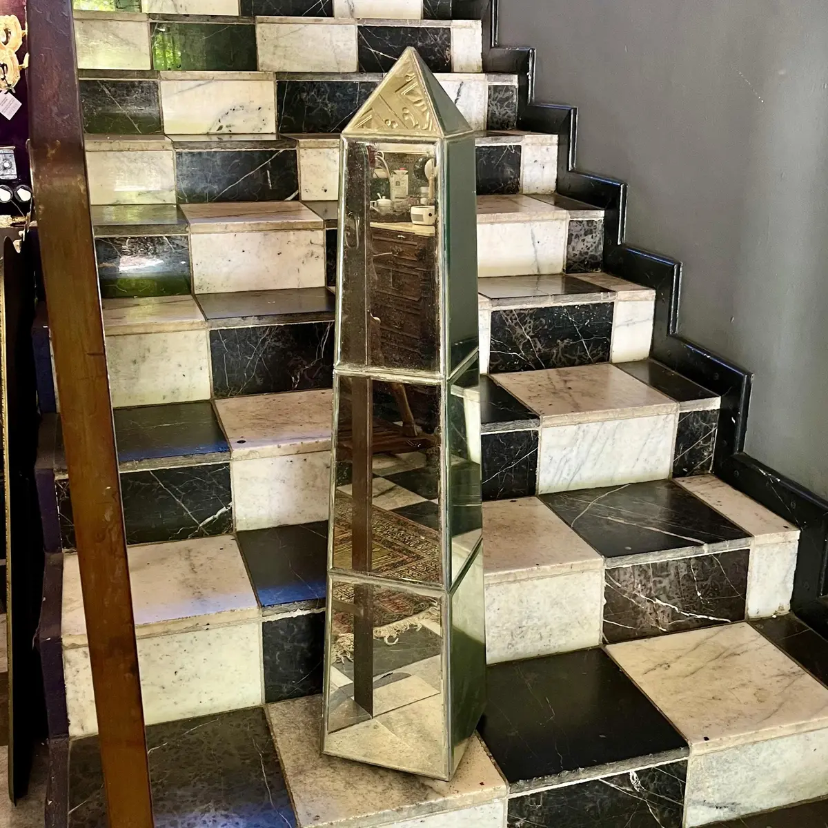 Mirrored Obelisk Column - Sold 1