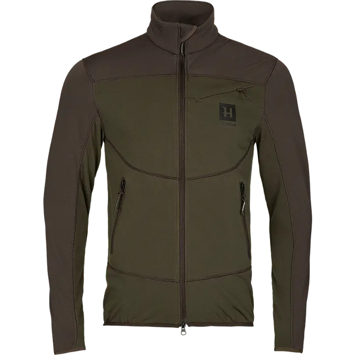 Harkila Olaf Fleece Jacket - Shadow Brown/Forest Night 1