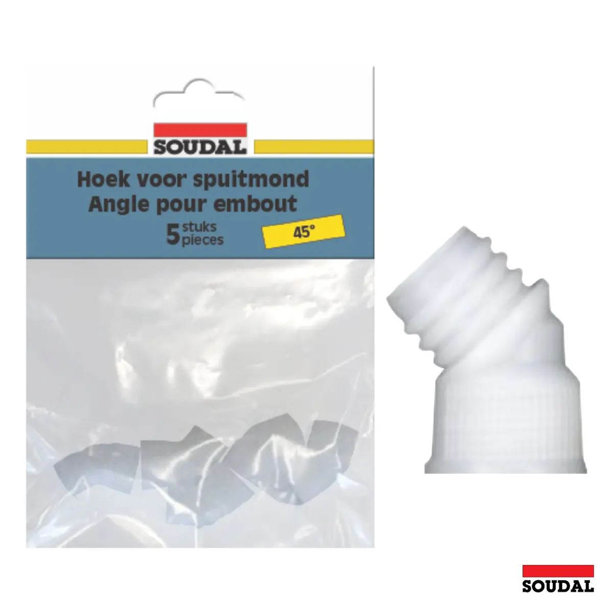 Soudal 45 Degree Nozzle Adapter To Suit Most Silicones X 5 Pack 1