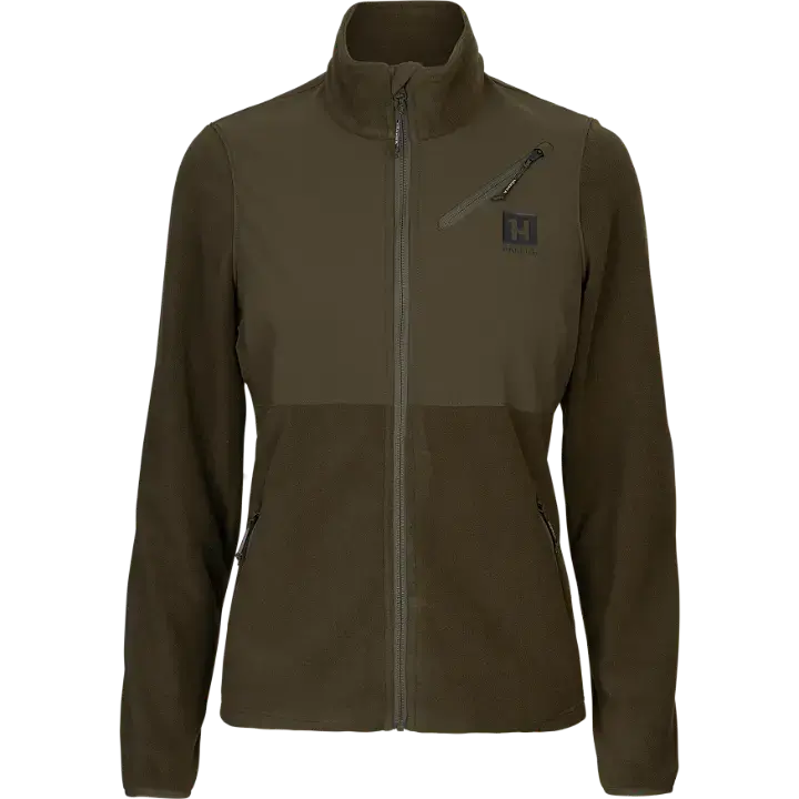 Harkila Ladies Fjell Fleece Jacket - Hunting Green/Willow Green 1