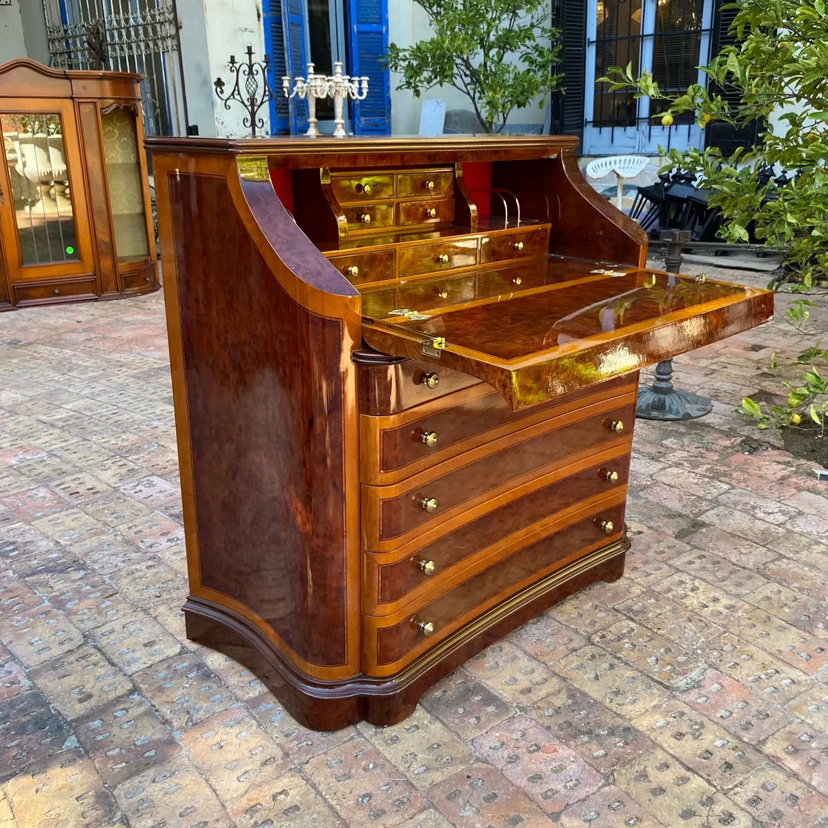 Antique French Polished Writing Bureau - Sold 1