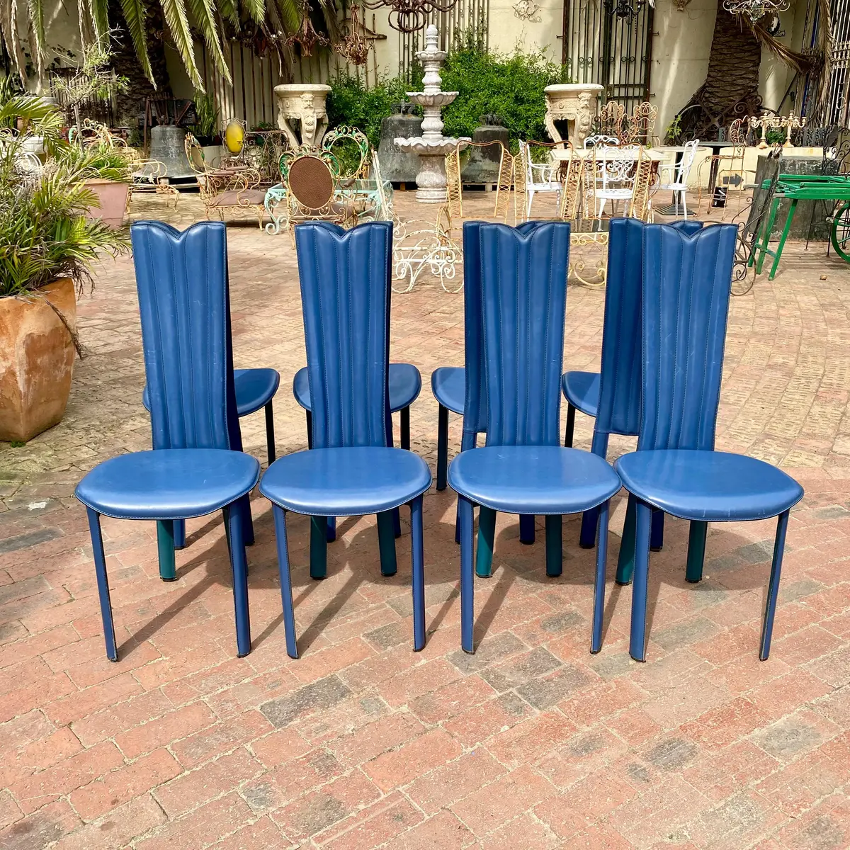 Super Cool Art Deco Blue Chairs 1