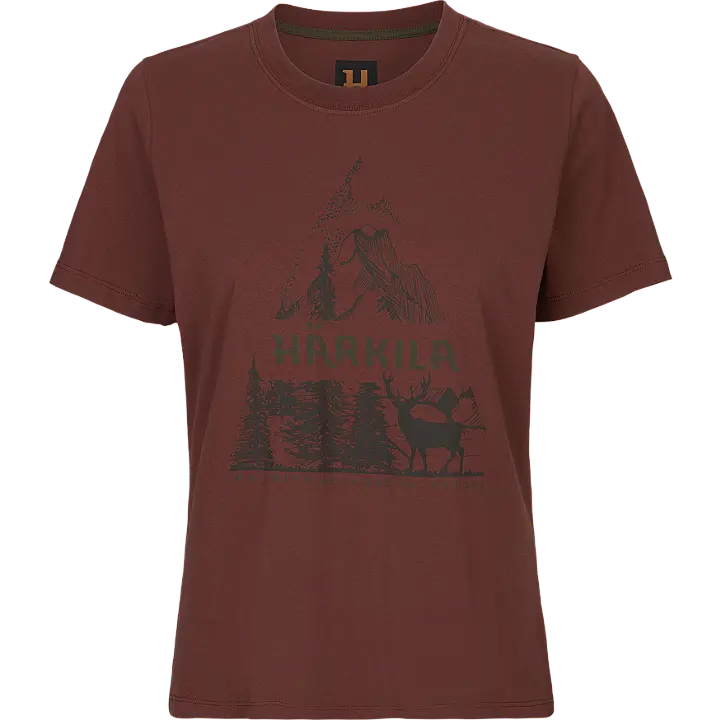 Harkila Nature Ladies S/S T-Shirt - Hot Chocolate 1