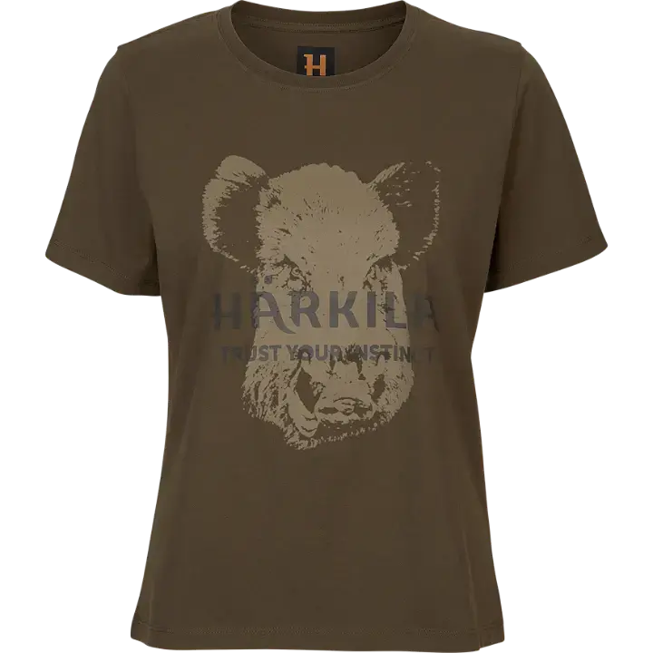 Harkila Wildboar Ladies S/S T-Shirt - Willow Green 1