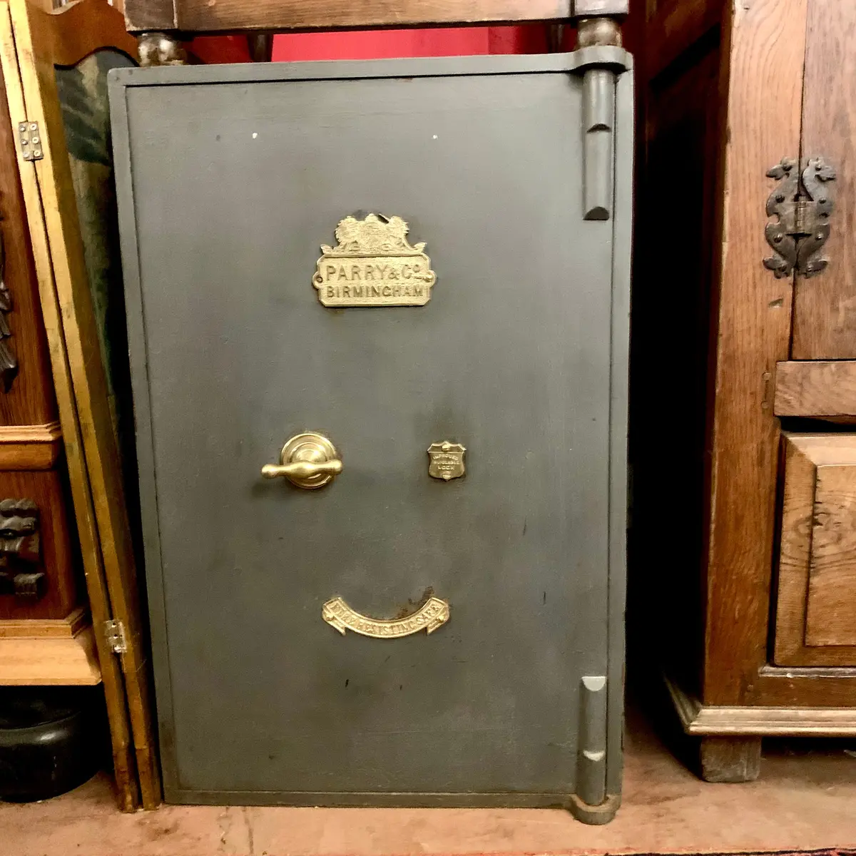 Antique "Parry & Co" Fire Resistant Safe 1