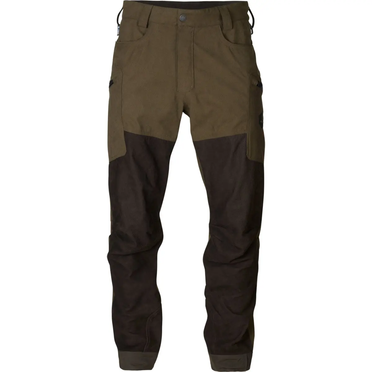Harkila Driven Hunt Hws Leather Trousers - Willow Green & Shadow Brown 1