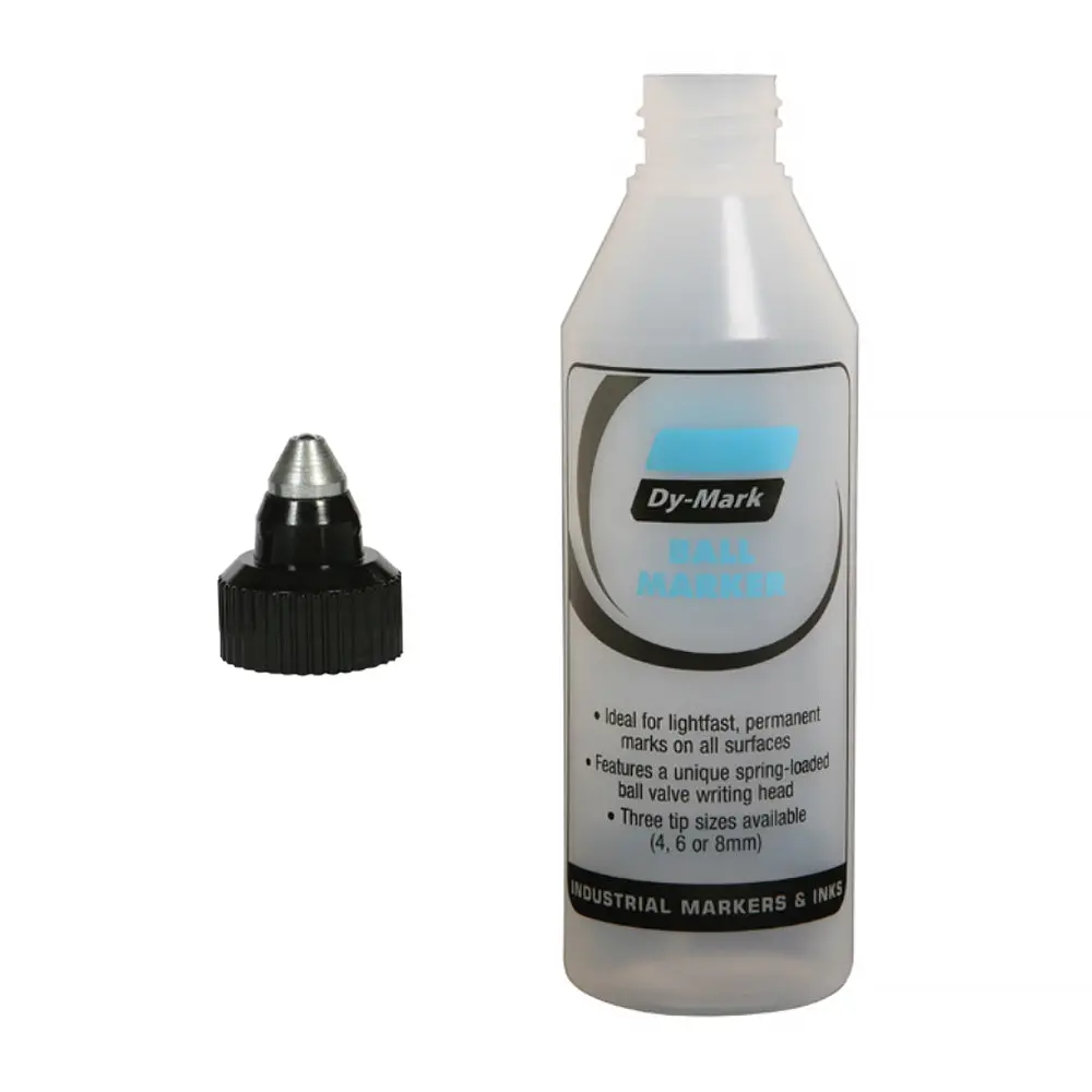 Dymark Ballmarker Bottle & 4Mm Tip Fillable Industrial Paint Marker 1