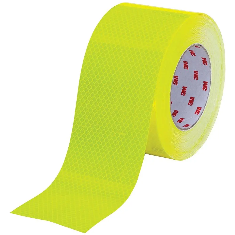 3M 983-23 Diamond Grade Reflective Tape 100Mm X 15M Fluoro Yellow/Green 1