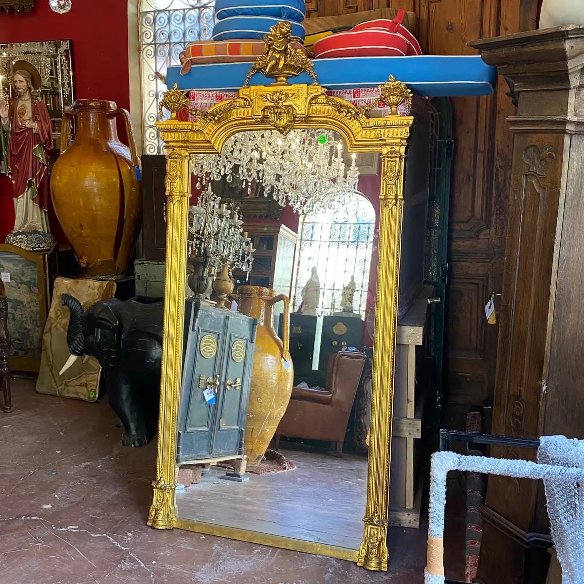 Elegant Antique French Mirror -Sold 1