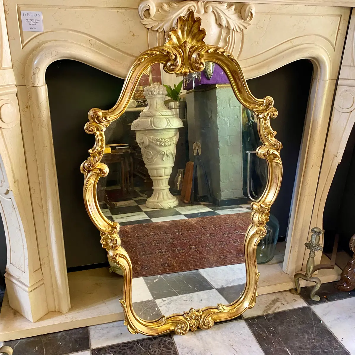 Gorgeous Antique Gilt Gold French Mirror - Sold 2