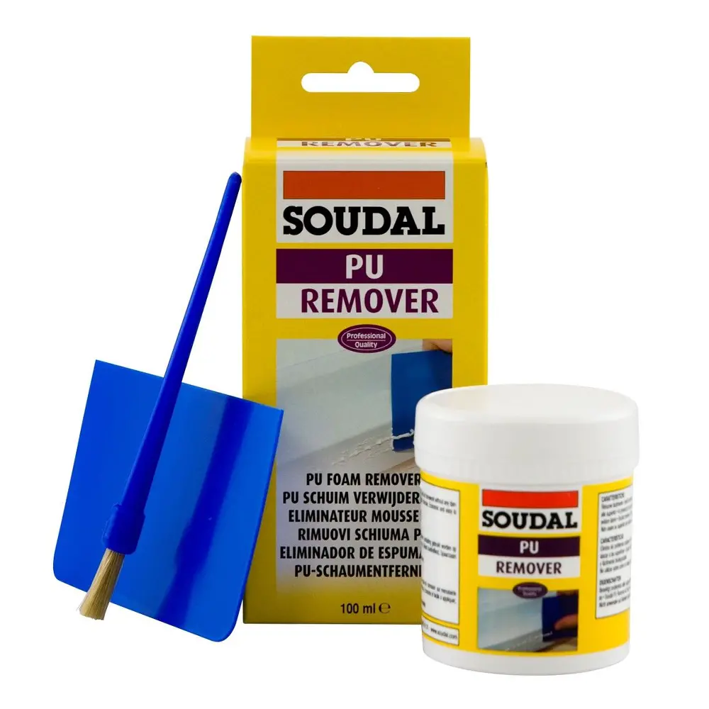 Soudal Pu Polyurethane Cured Expanding Foam Remover 100Ml Kit 1