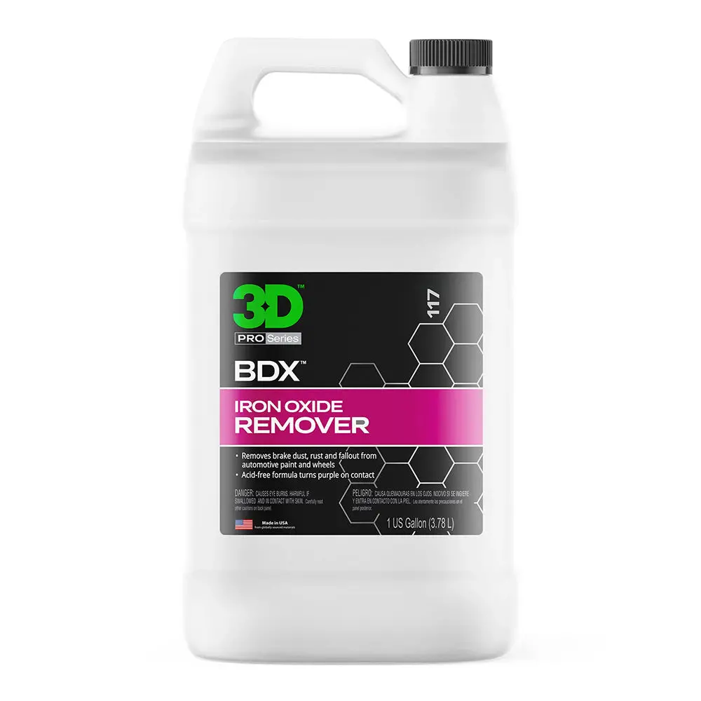3D 117 Bdx 3.78L Brake Dust Iron Oxide Remover Wheel Cleaner Acid Free 1