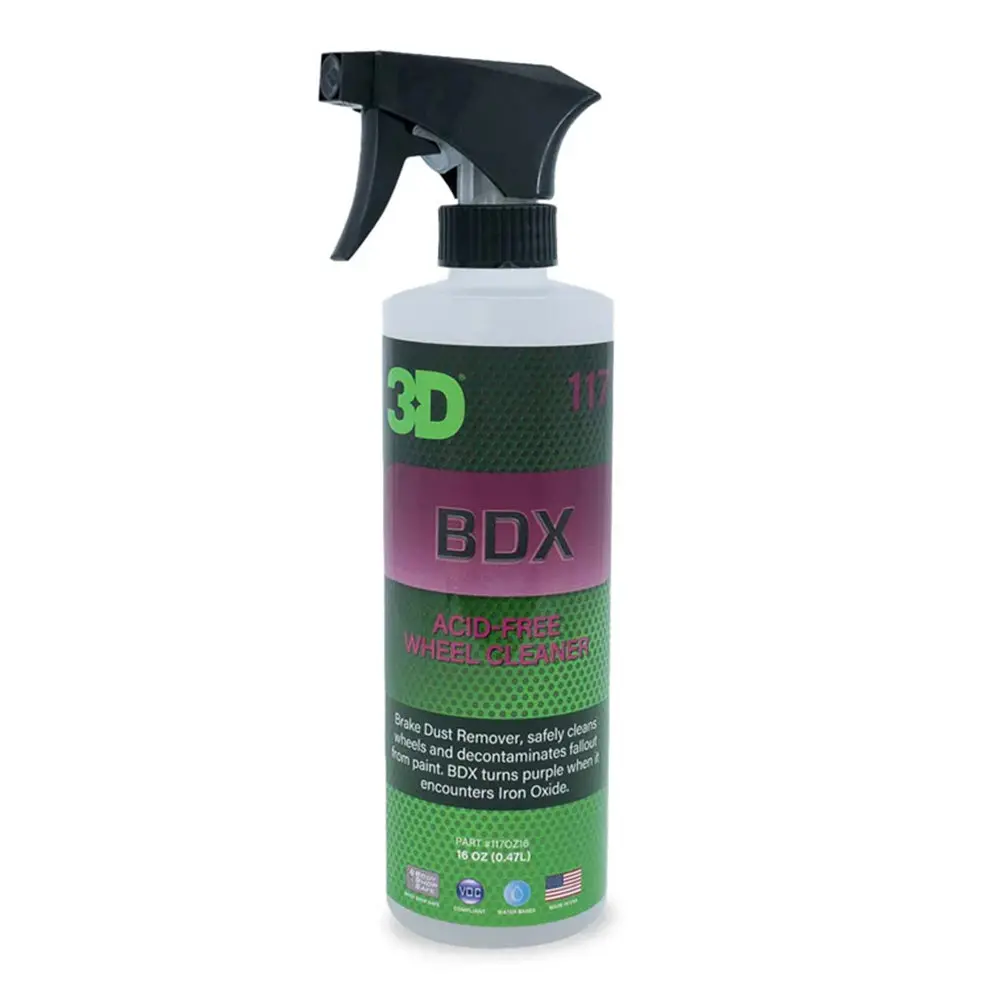 3D 117 Bdx 473Ml Brake Dust Iron Oxide Remover Wheel Cleaner Acid Free 1