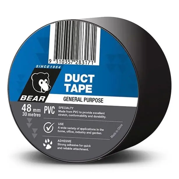 Norton 48Mm X 30M Black Pvc Multipurpose Duct Tape 1