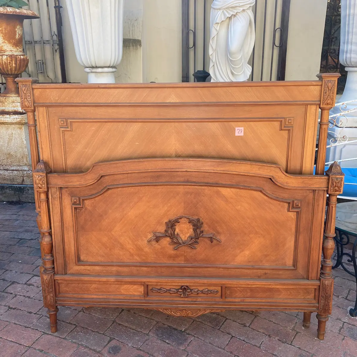 Elegant Antique Bed Frame - Double 1