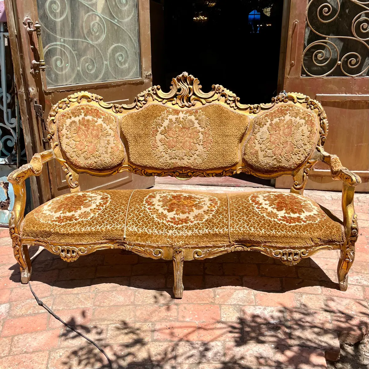 French Style Three Seater Sofa 1