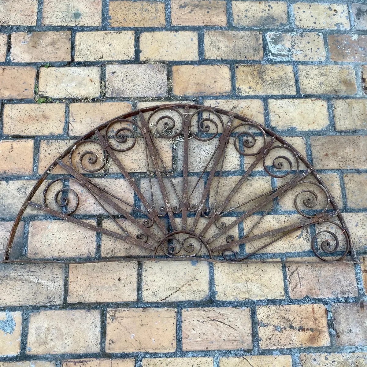 Antique Forged Steel Arched Fan Light 1