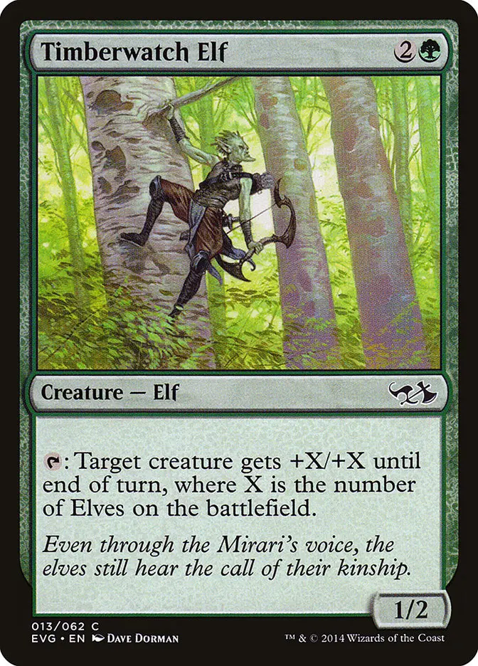 Timberwatch Elf (Elves Vs. Goblins) [Duel Decks Anthology] 1