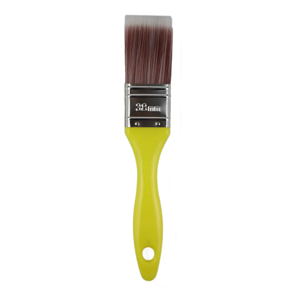 C&A Yellow Brush 38Mm Pack Varnish Paint Interior 1