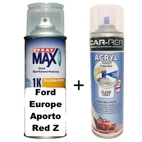 Auto Touch Up Paint Ford Europe Aporto Red Z Plus 1K Clear Coat 1