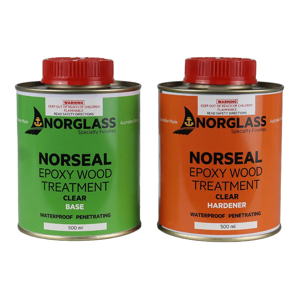 Norglass Norseal 2 Pack Epoxy Wood Treatment 1L Clear Waterproof 1