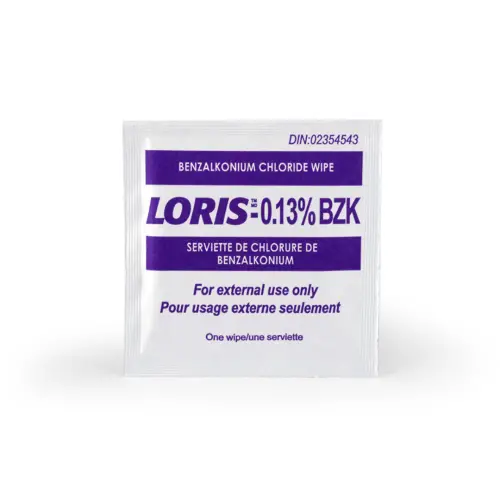 Loris 0.13% Benzalkonium Chloride Wipe 1