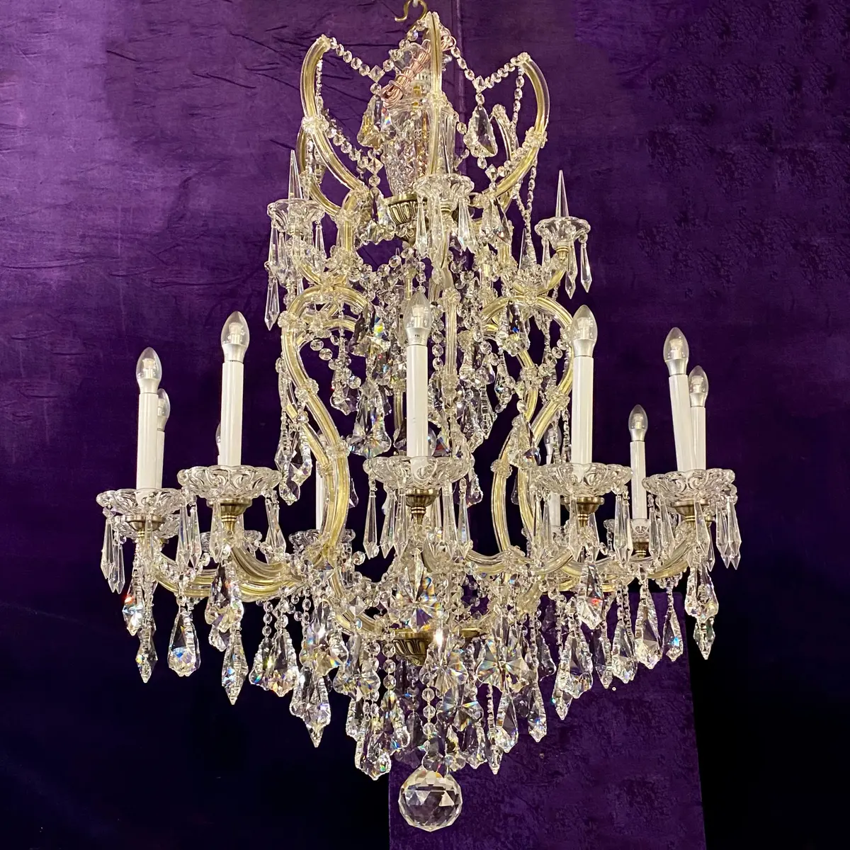 Large Maria Theresa Chandelier - Sold 1