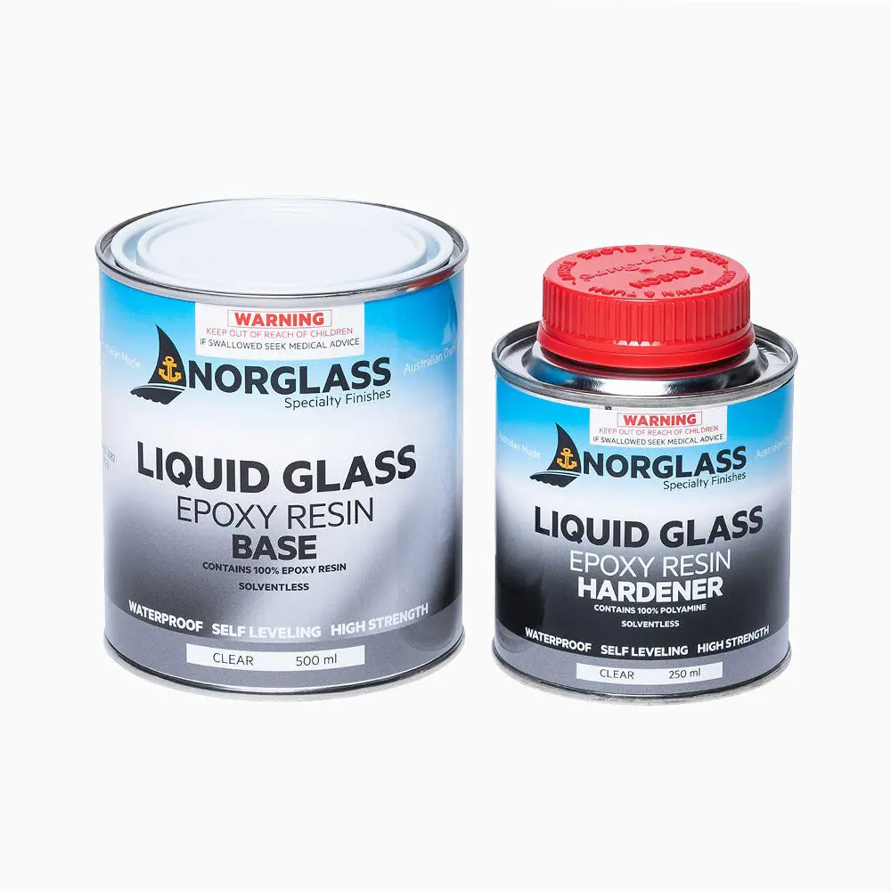 Norglass Liquid Glass 2 Pack Clear Epoxy Resin 750Ml Pour On Tables 1