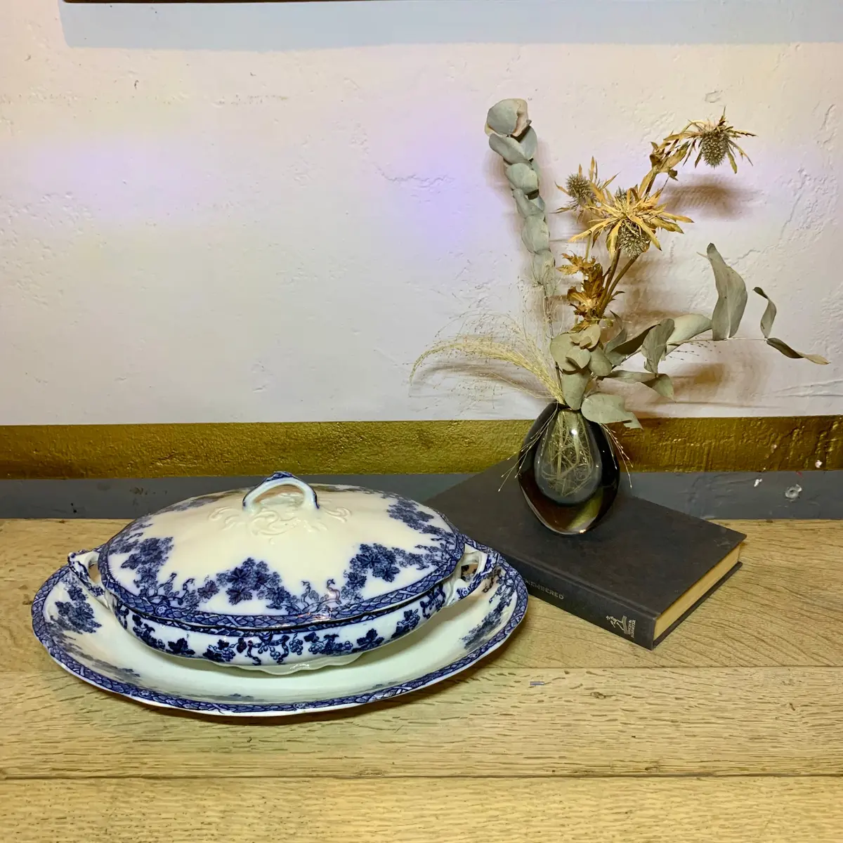 New Wharf Pottery "Vienna" Covered Tureen With Underplate, C. 1880S - Sold 1