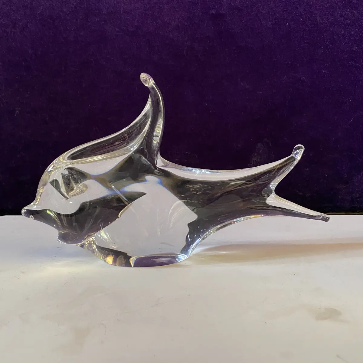 Vintage Clear Glass Murano Fish - Sold 1