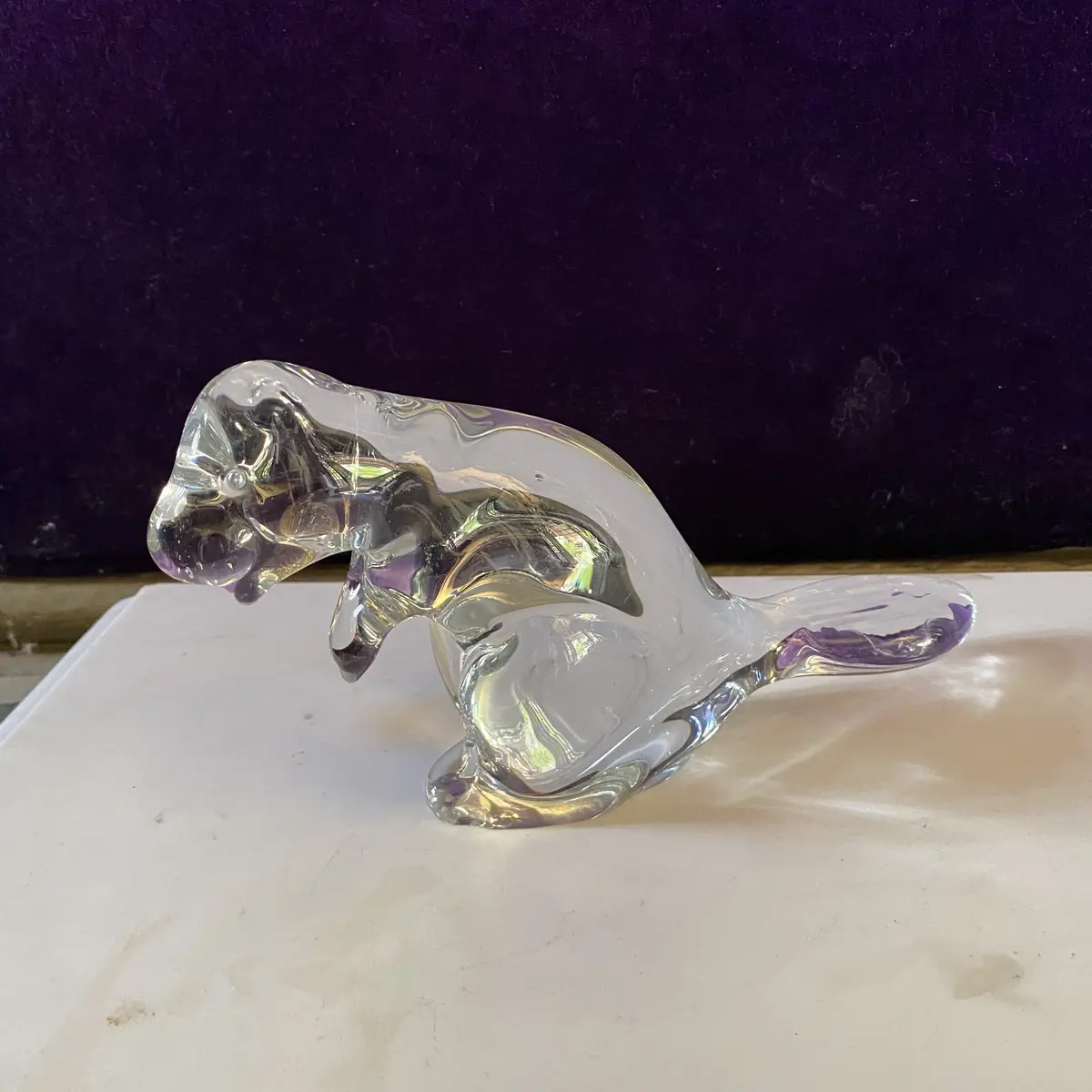 Unusual And Heavy Murano Glass Beaver - Sold 1